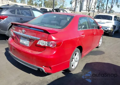 2013 Toyota Corolla S z USA, uszkodzony, nr VIN 5YFBU4EE2DP206800